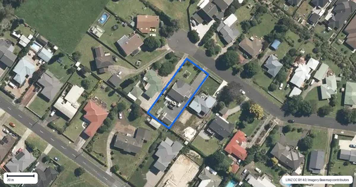 Property context map for 157 McNair Road, Te Awamutu