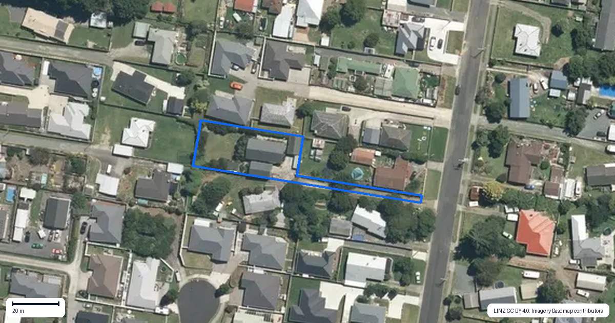 Property context map for 26A Whitaker Street, Kihikihi, Te Awamutu