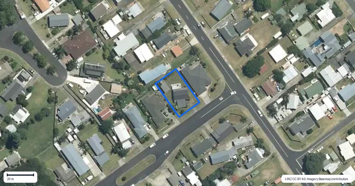 Property context map for 103 The Drive, Whangamata