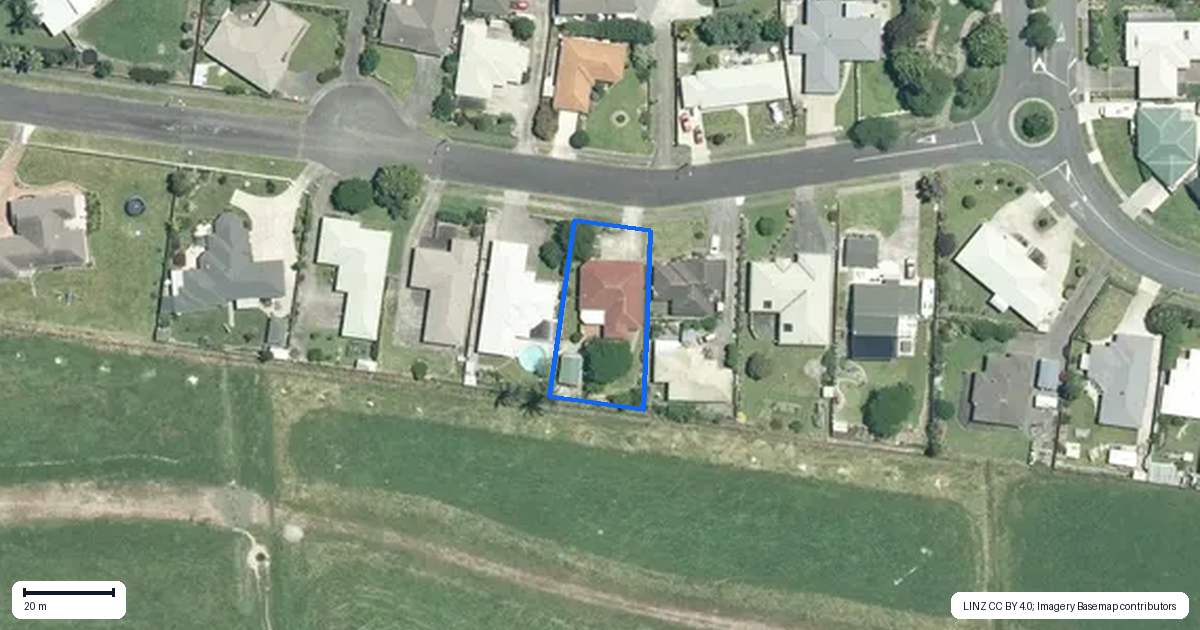Property context map for 8 Harris Place, Ngatea