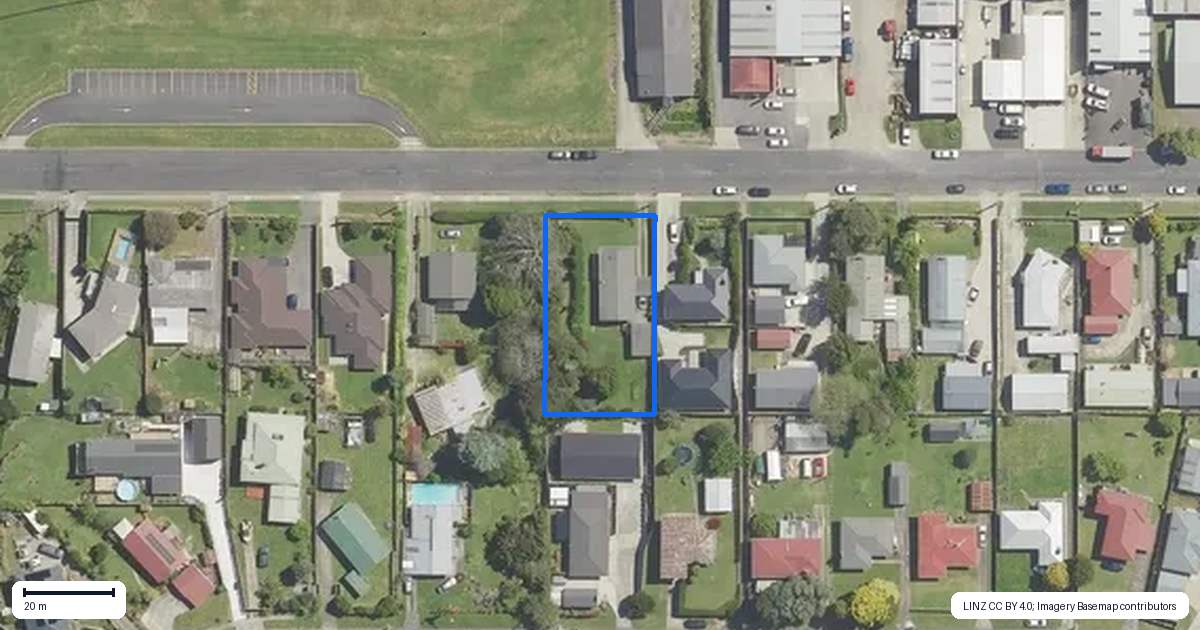 Property context map for 18 Atuaroa Avenue, Te Puke