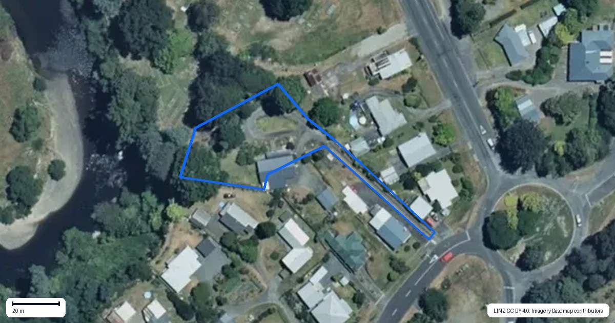 Property context map for 76 Ward Street, Taumarunui
