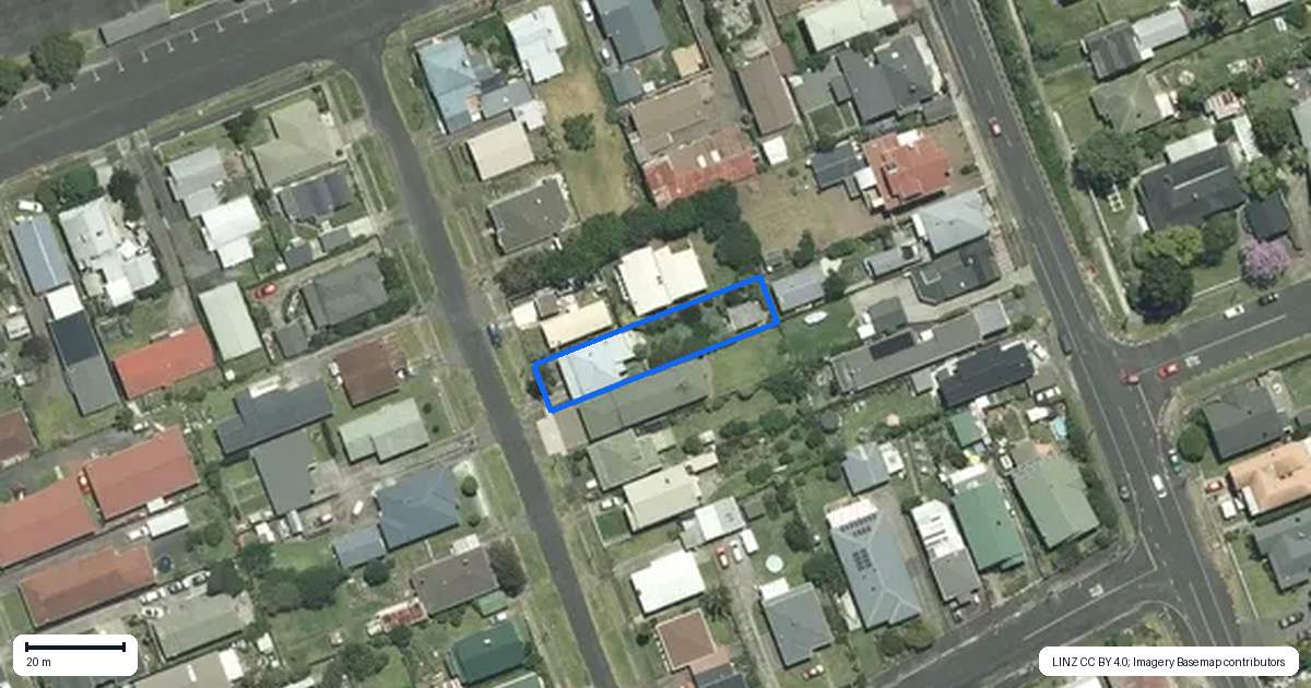 Property context map for 210 Baillie Street, Thames