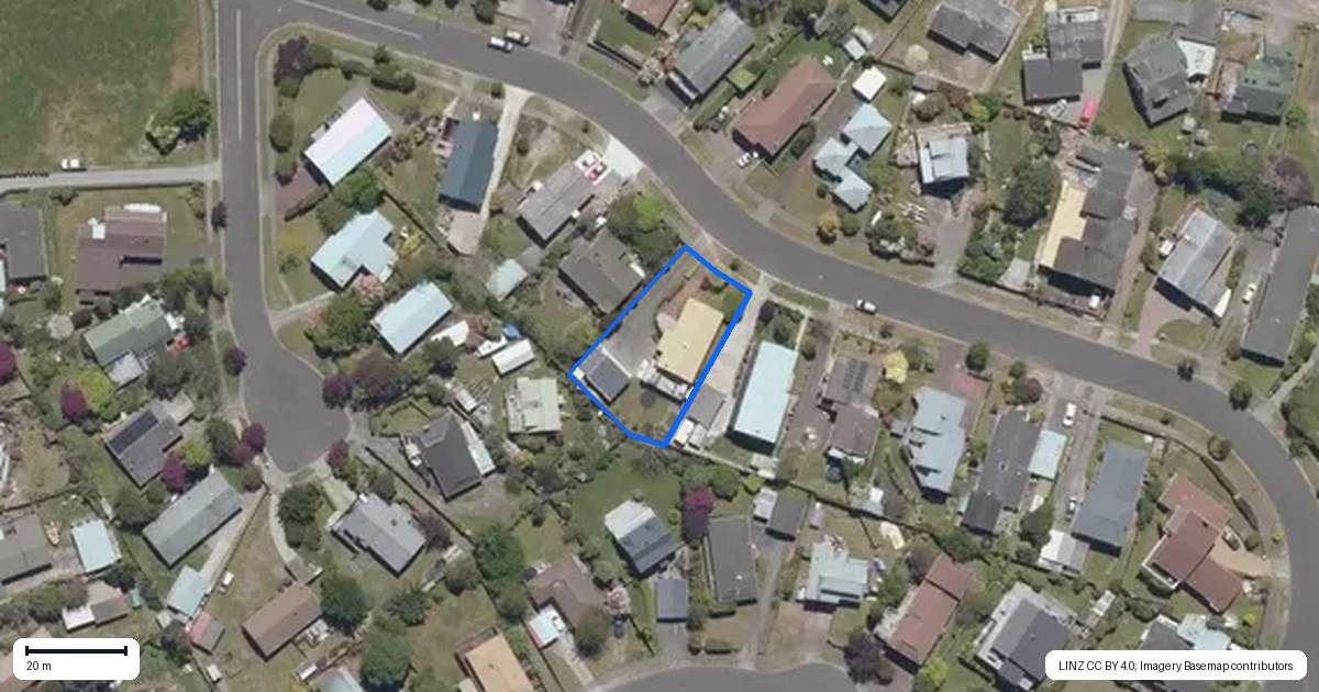 Property context map for 9 Hammersmith Street, Richmond Heights, Taupo