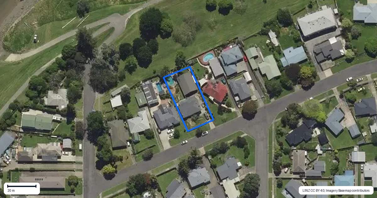Property context map for 38 Barry Avenue, Whakatane