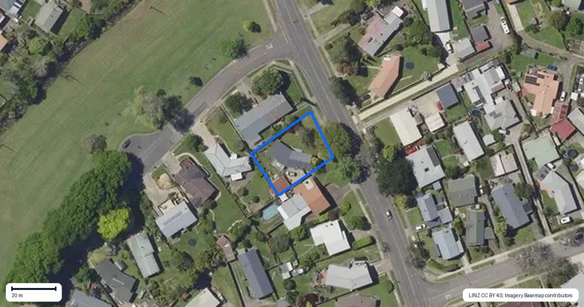 Property context map for 210 King Street, Whakatane