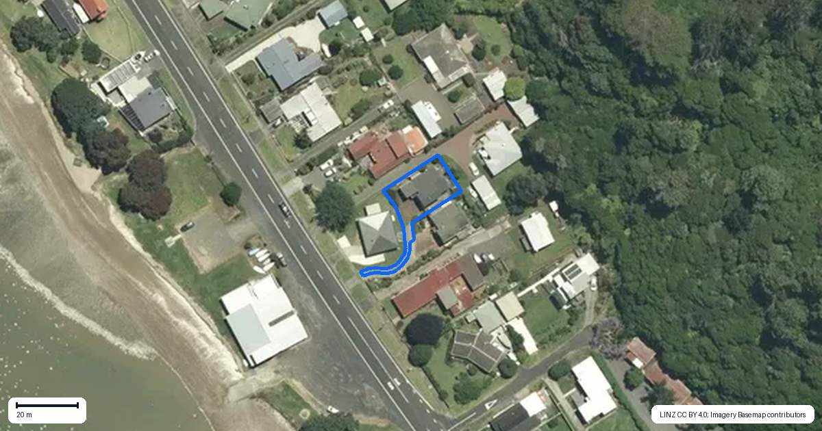 Property context map for 704B Tararu Road, Thames