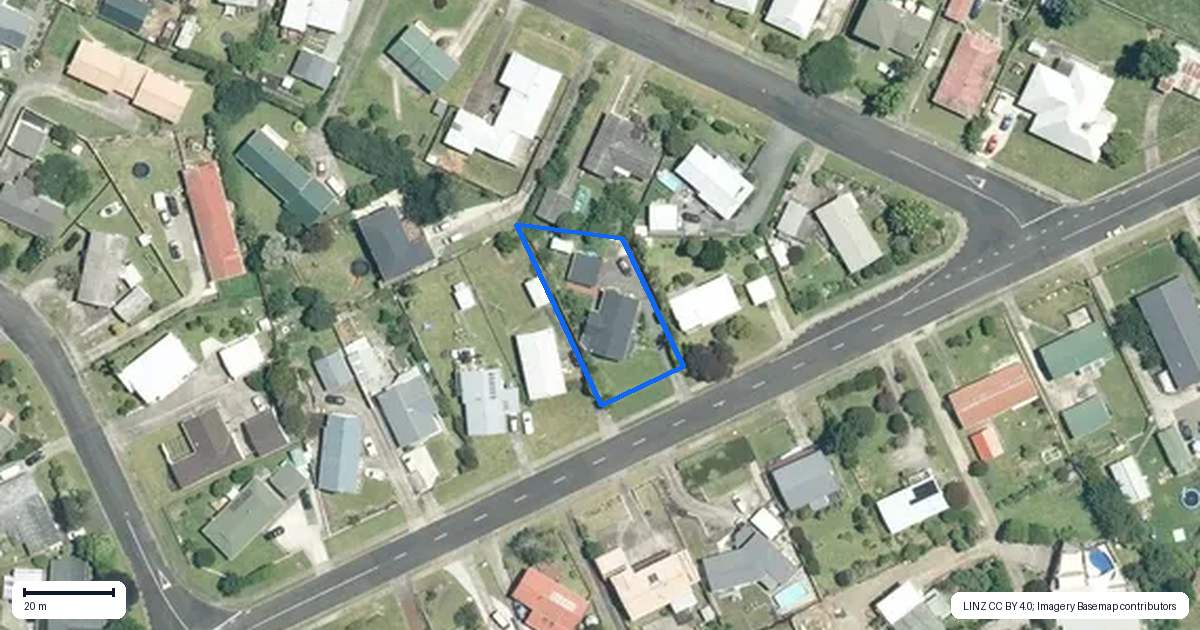Property context map for 39 Norwood Road, Paeroa