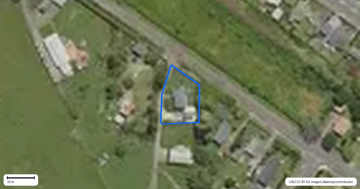 Property context map for 36 Tawa Street, Edgecumbe