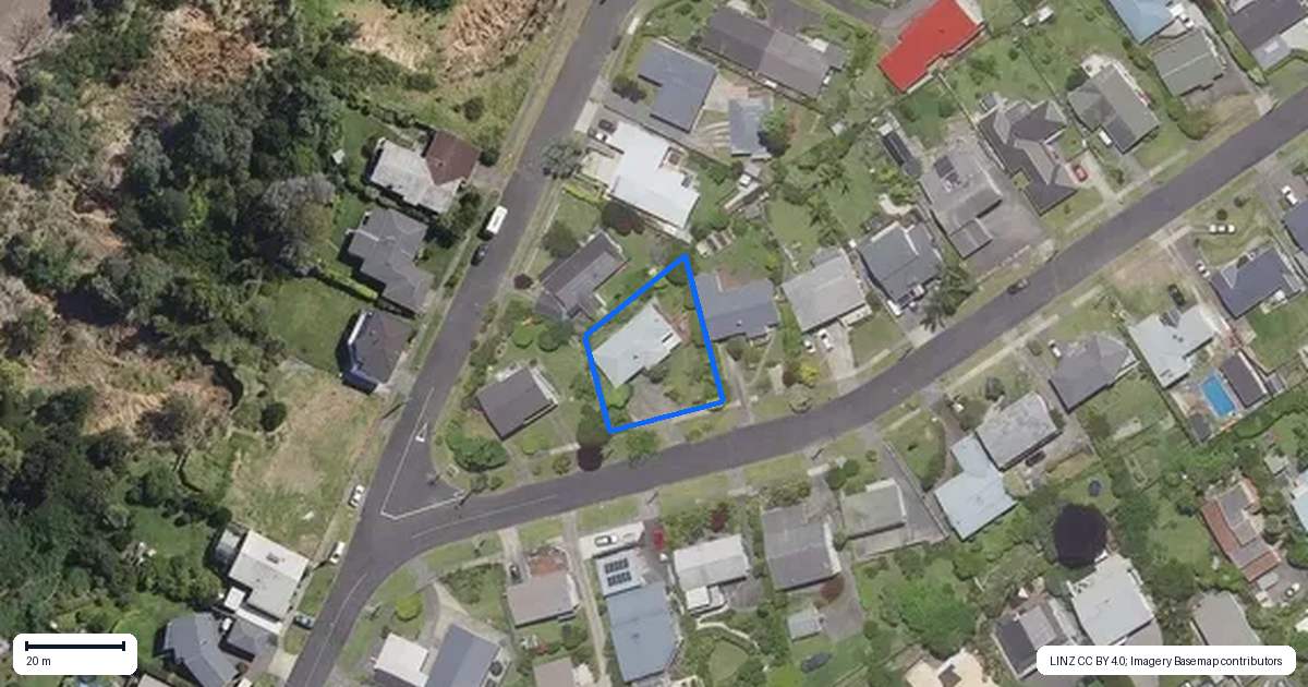 Property context map for 38 Vivian Drive, Omokoroa