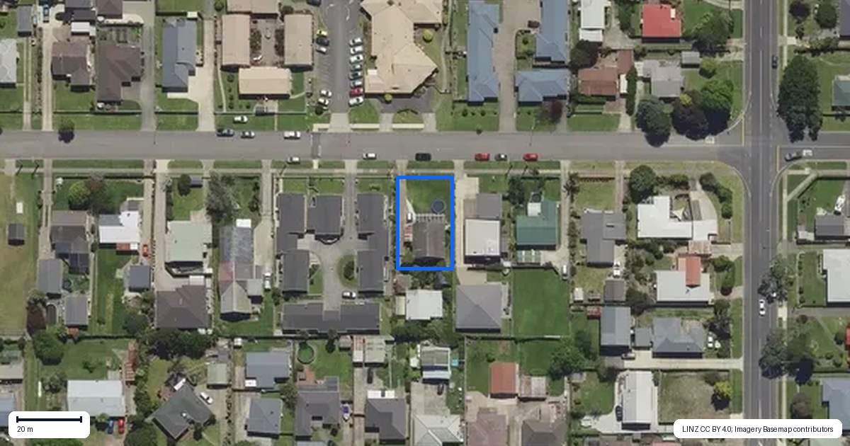 Property context map for 53 Pohutu Street, Whakatane