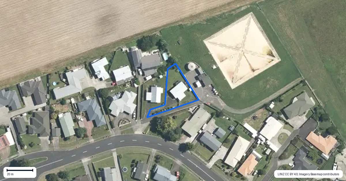 Property context map for 92A Tawari Street, Matamata