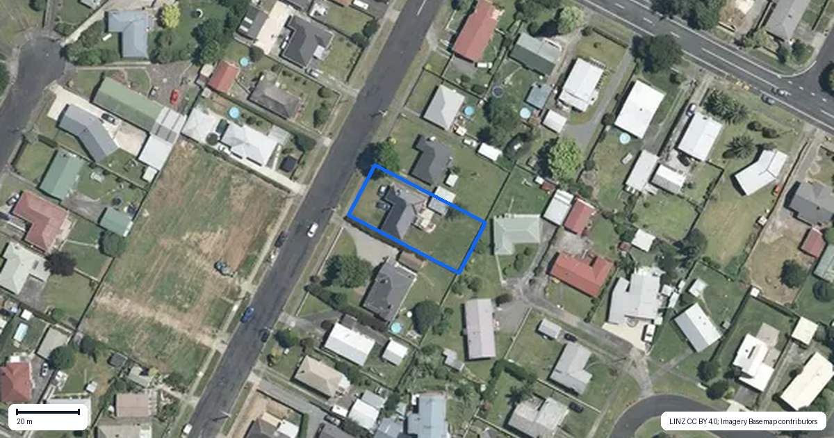 Property context map for 9 Price Terrace, Matamata