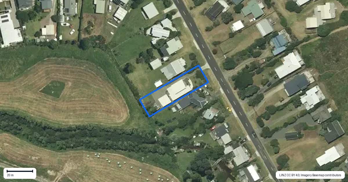 Property context map for 109 Ocean Beach Road, Tairua