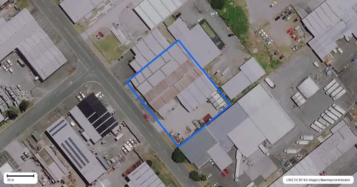 Property context map for 25 Sheffield Street, Te Rapa, Hamilton