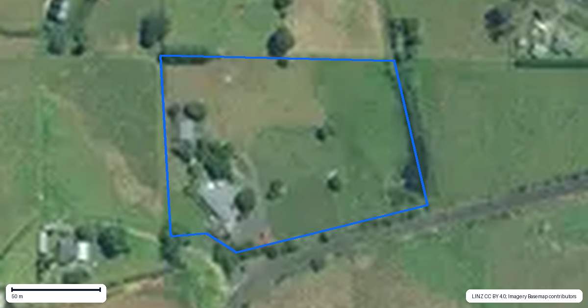 Property context map for 499 Clark and Denize Road, Pukekawa