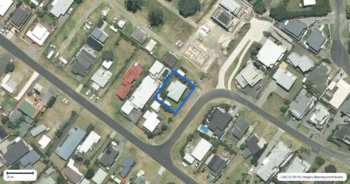 Property context map for 102 Saint Patricks Row, Whangamata