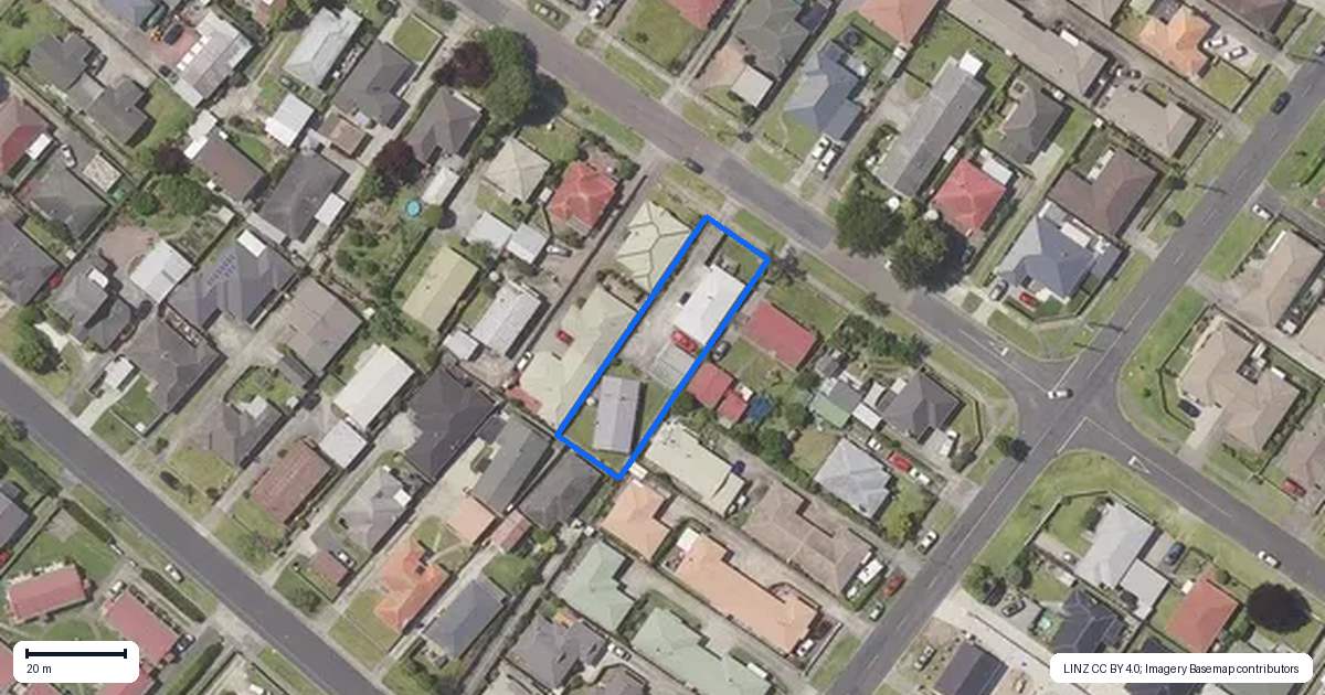 Property context map for 20 Emmett Street, Greerton, Tauranga