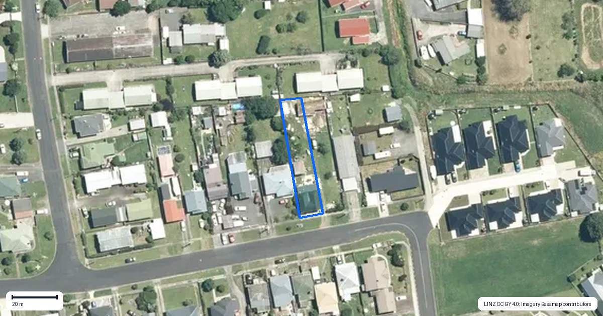Property context map for 24 Corbett Street, Paeroa