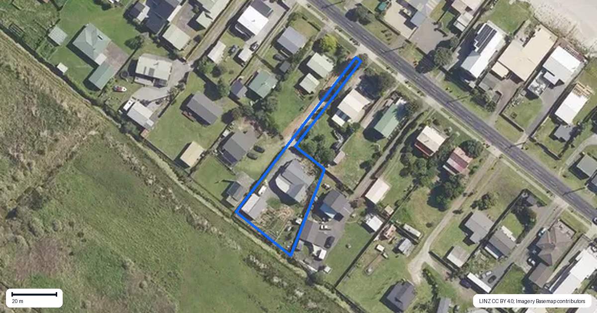 Property context map for 242 Pukehina Parade, Pukehina