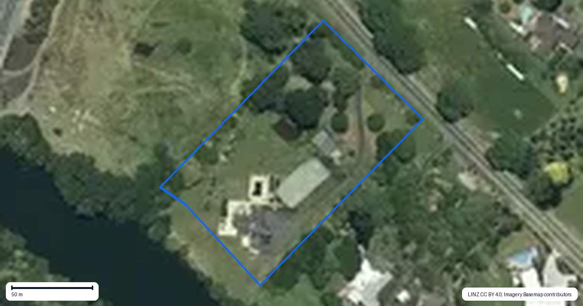 Property context map for 2247 River Road, Horsham Downs, Hamilton
