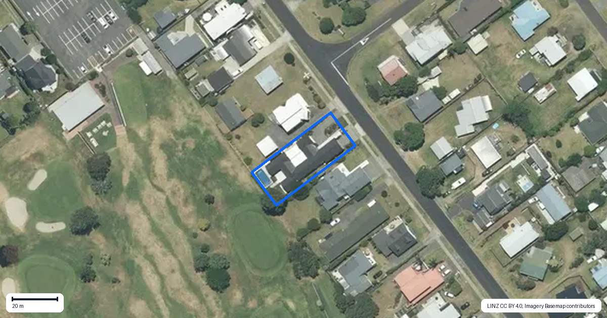 Property context map for 113 Bellona Road, Whangamata