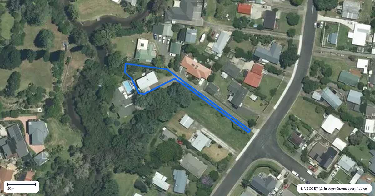 Property context map for 52B Robinson Road, Whitianga