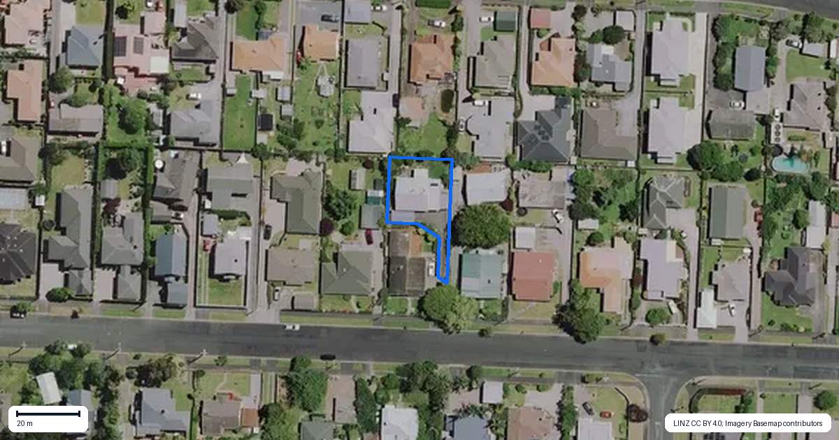 Property context map for 17A East Street, Claudelands, Hamilton