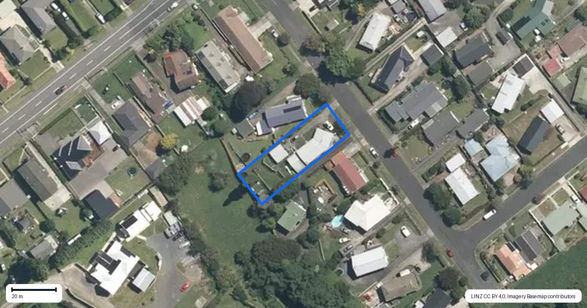 Property context map for 72 Eden Avenue, Te Awamutu