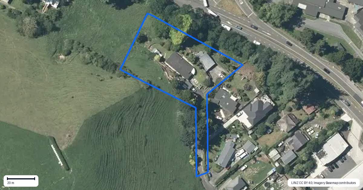 Property context map for 23 Bexhill Terrace, Tirau