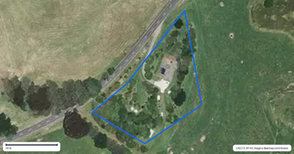 Property context map for 1317 Manawahe Road, Manawahe, Whakatane