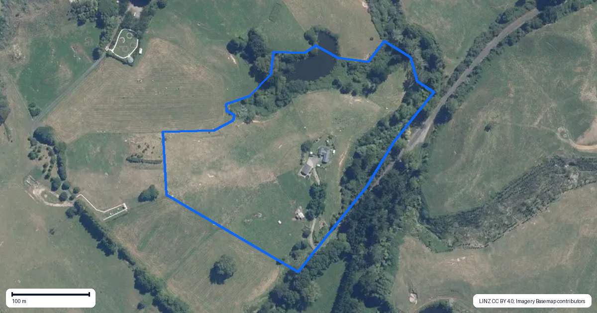 Property context map for 60 Dods Road, Waikite Valley, Ngakuru