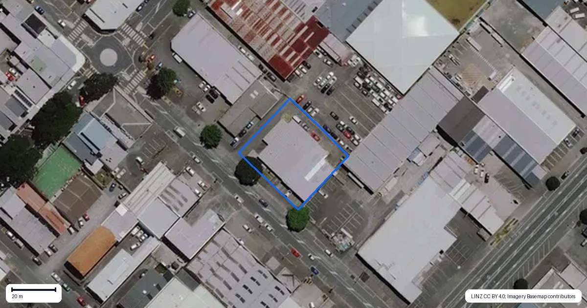 Property context map for 55B Lake Road, Frankton, Hamilton