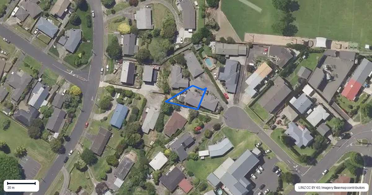 Property context map for 16 Highmore Place, Brookfield, Tauranga