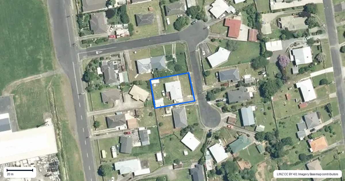 Property context map for 9 Davies Street, Paeroa