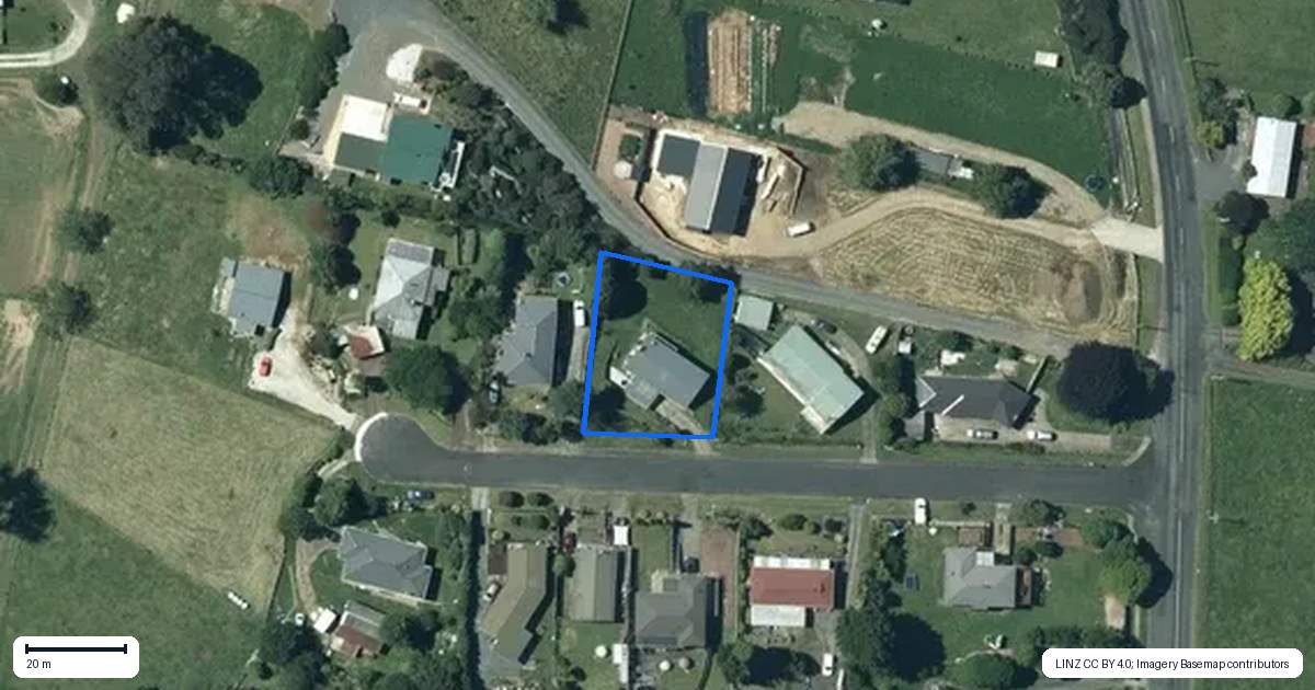 Property context map for 6 Glen View Avenue, Otorohanga