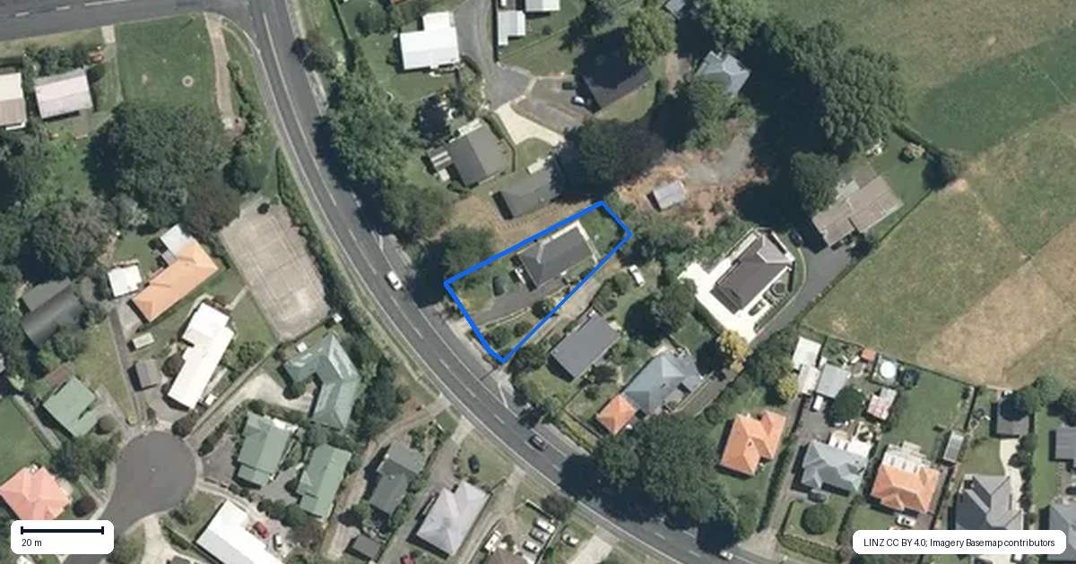 Property context map for 747 Kihikihi Road, Te Awamutu