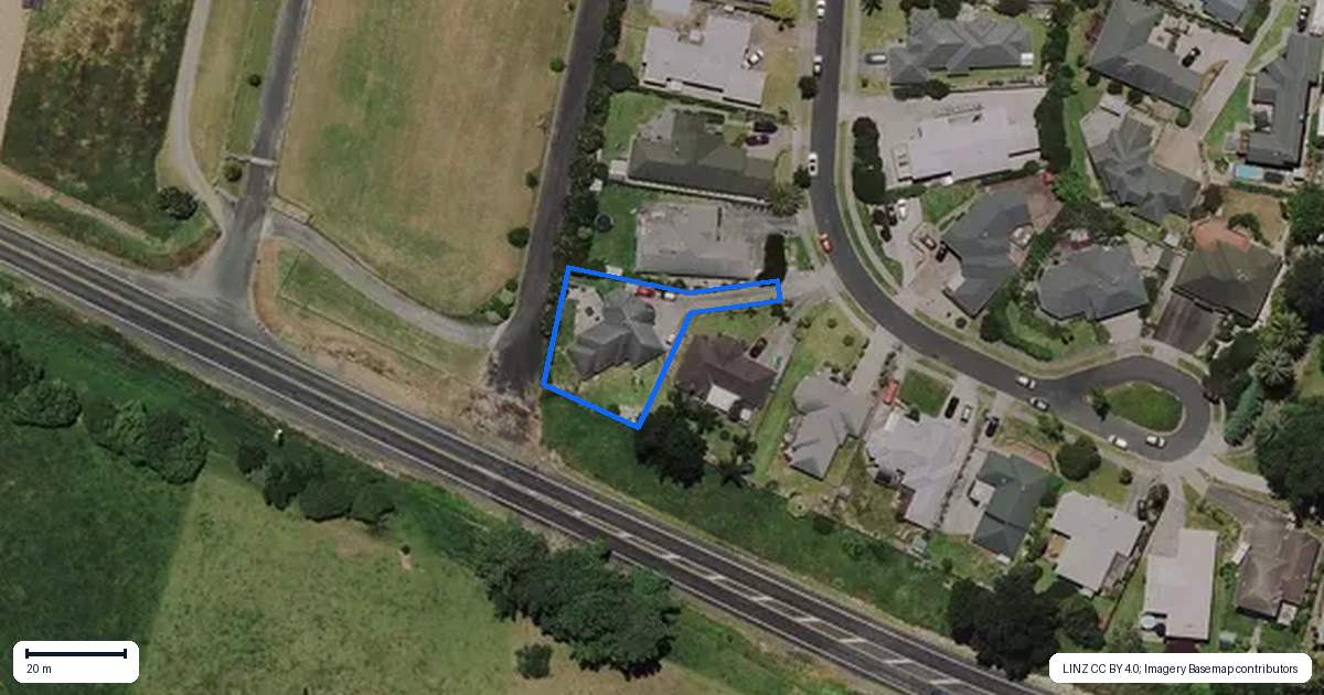 Property context map for 16 Palm Grove Drive, Western Heights, Hamilton