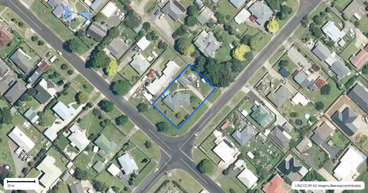 Property context map for 88 Consols Street, Waihi