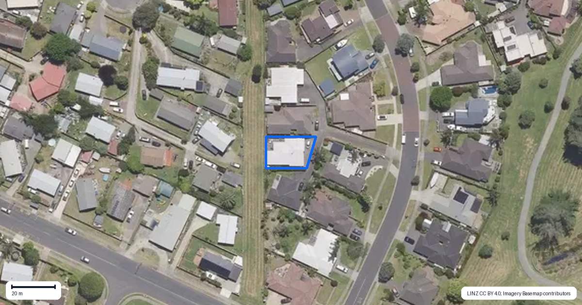 Property context map for 17 Santa Barbara Drive, Papamoa Beach, Papamoa