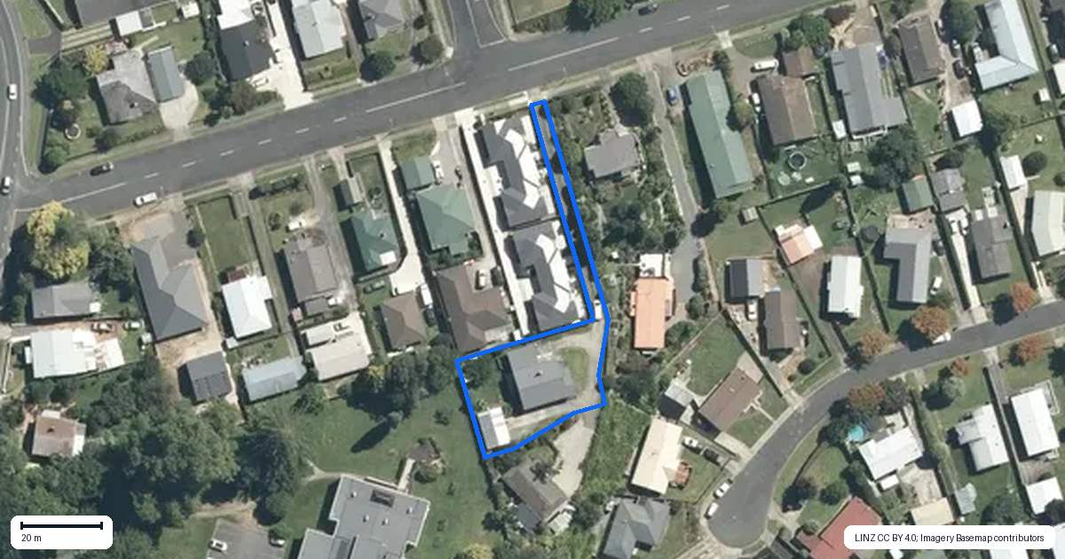 Property context map for 1/134 Raikes Avenue, Te Awamutu