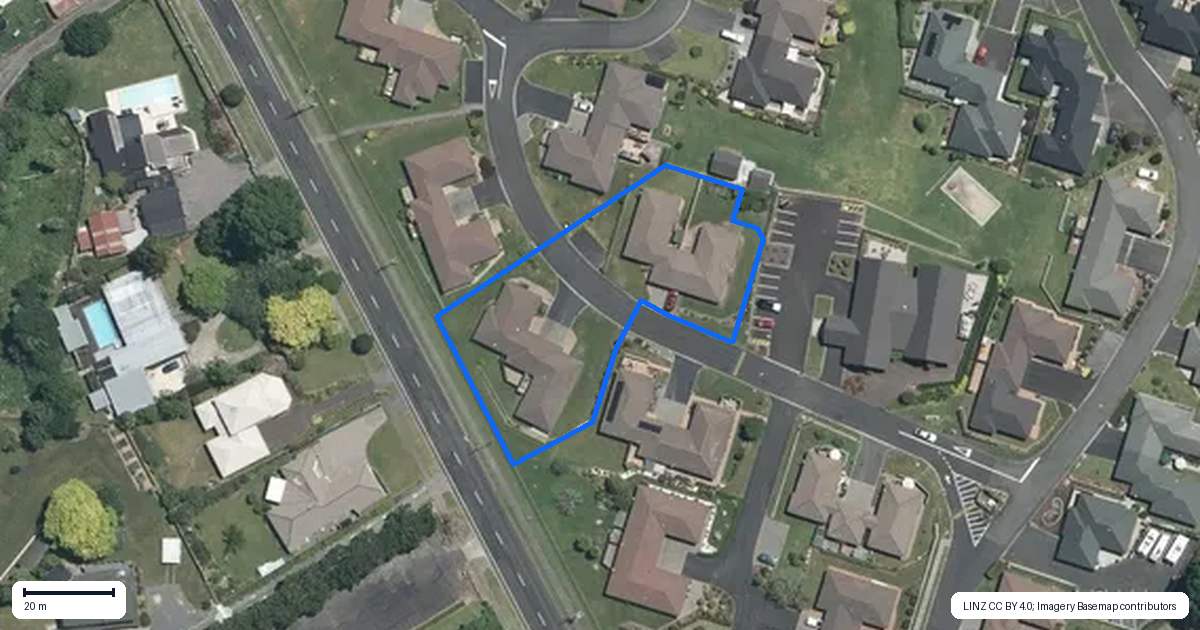 Property context map for 77/2 Seales Road, Morrinsville