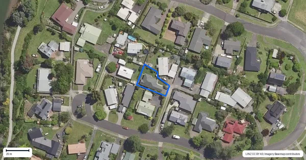 Property context map for 12A Riverlea Drive, Katikati