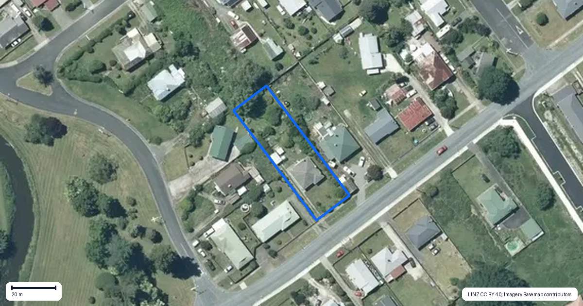 Property context map for 5 Lawrence Street, Te Kuiti