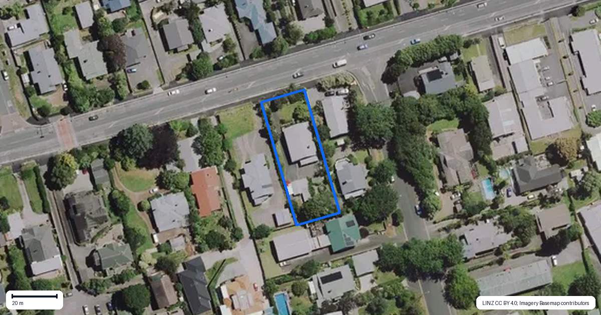 Property context map for 18 Boundary Road, Claudelands, Hamilton