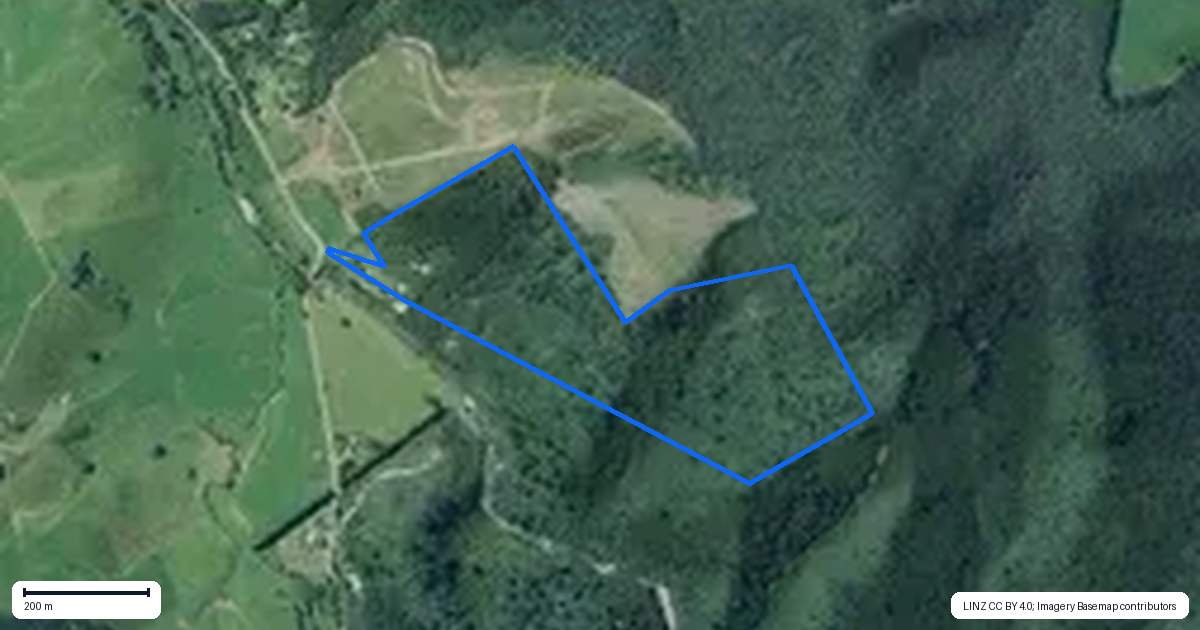 Property context map for 225 Kapowai Road, Whenuakite, Whitianga
