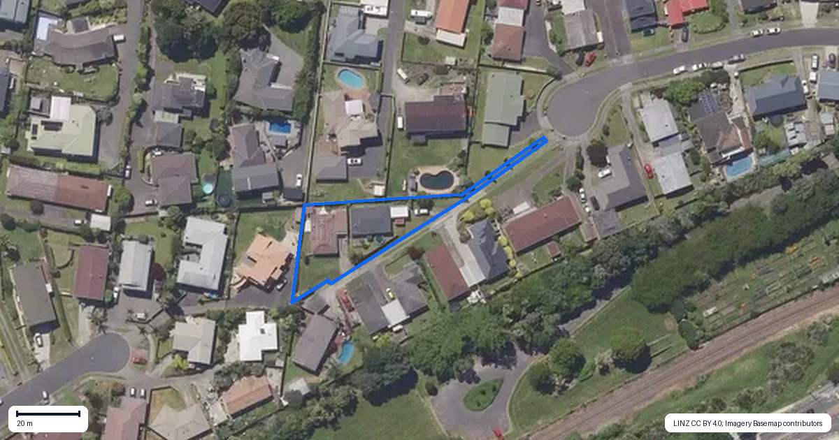 Property context map for 21B Columba Place, Matua, Tauranga