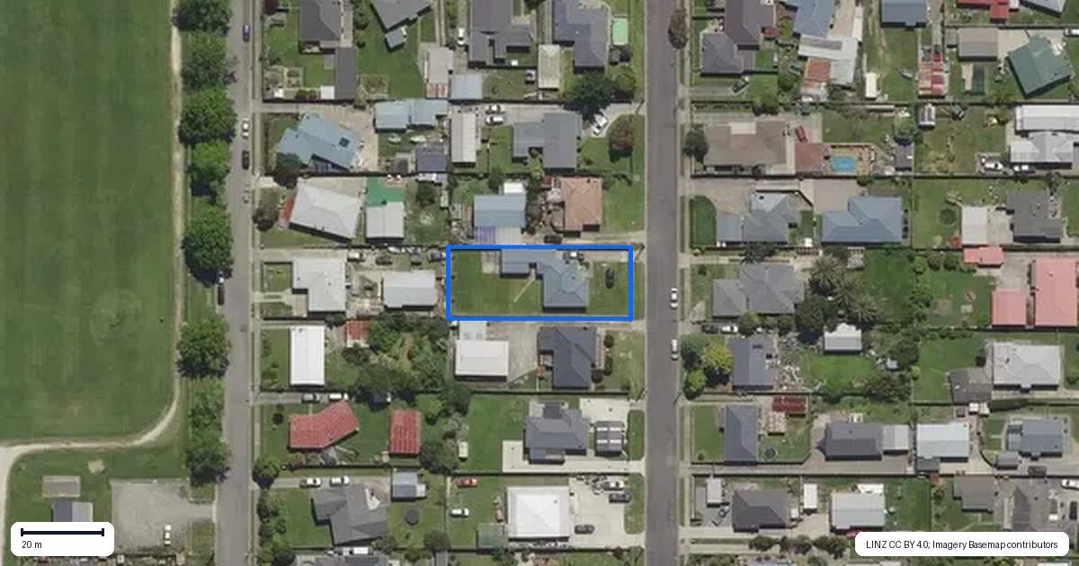 Property context map for 8 Kiwi Street, Whakatane