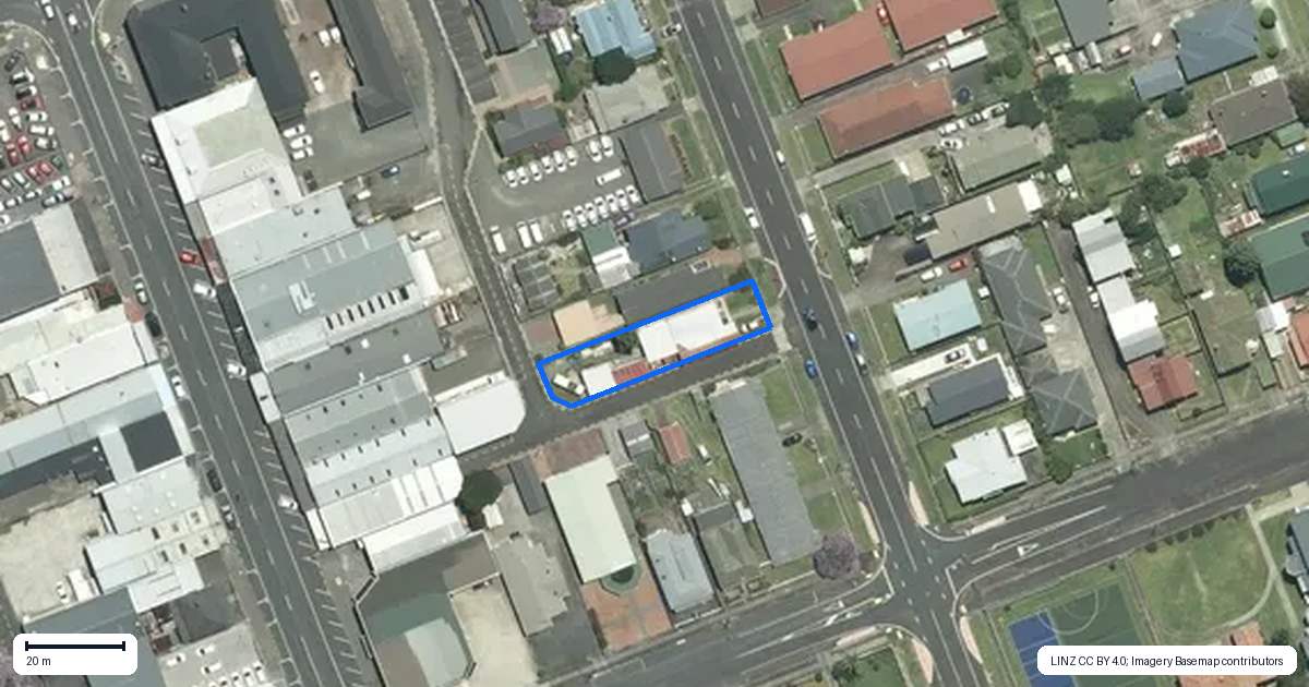 Property context map for 307 Mackay Street, Thames