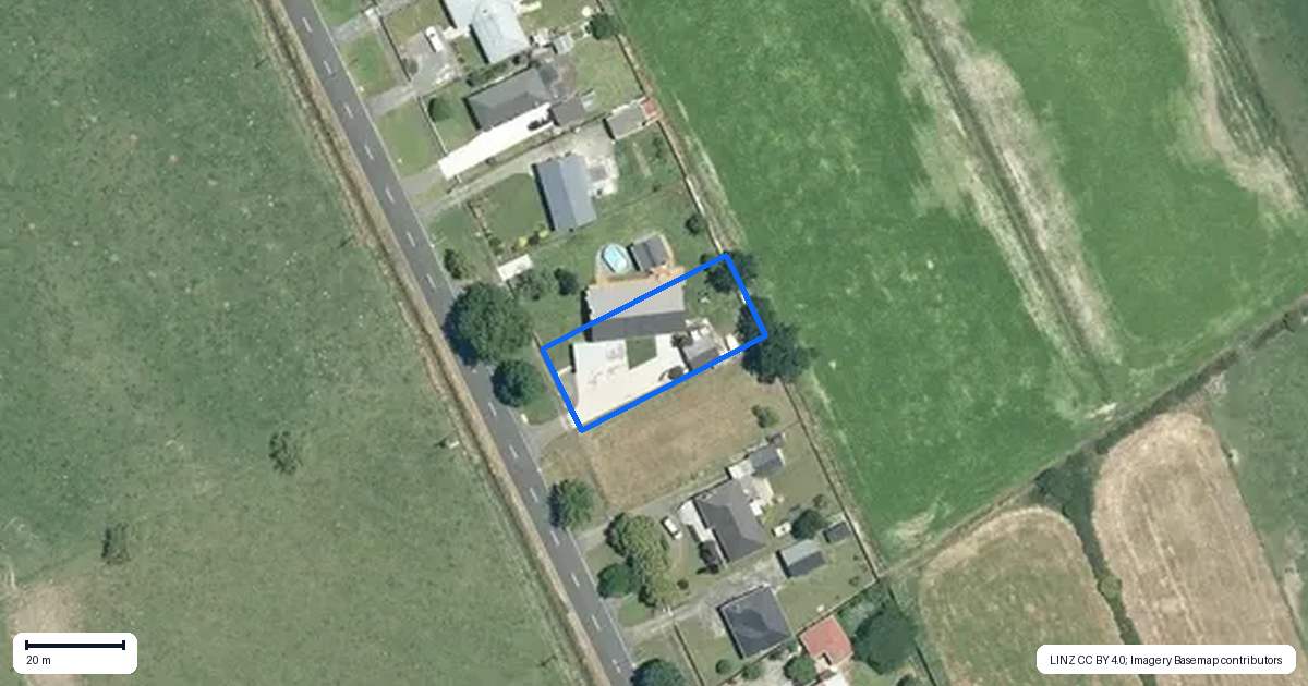 Property context map for 96 Pipiroa Road, Ngatea